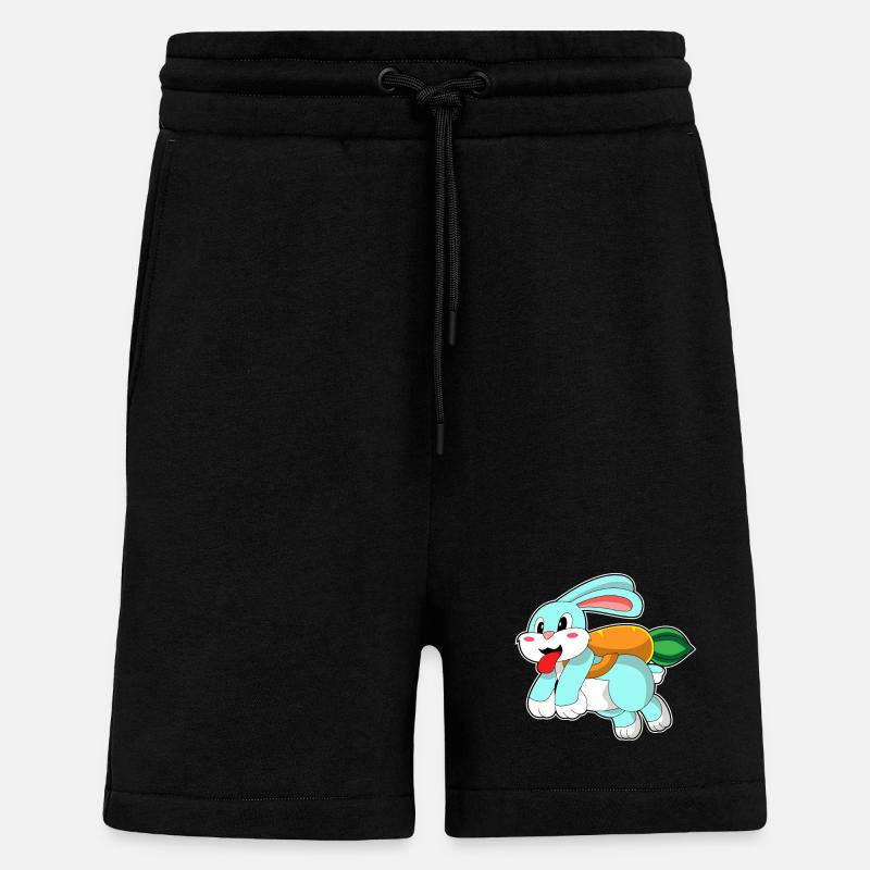 Rabbit Carrot - Shorts - made by SPREAD - SOLID BLACK