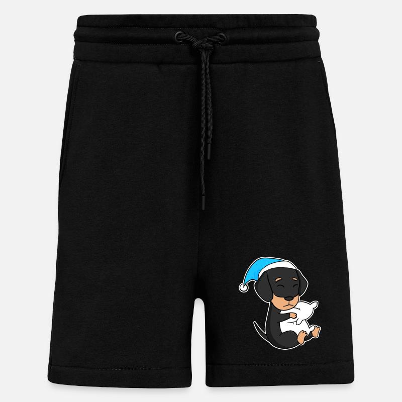 Hund Hunderasse Dackel Dachshund - Shorts - made by SPREAD - SOLID BLACK
