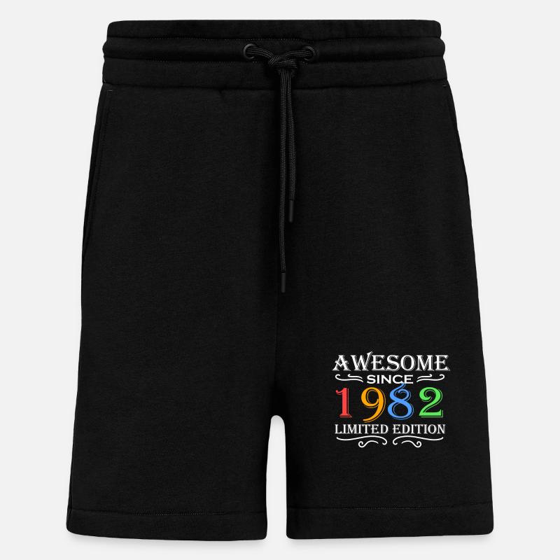 1982 - Born 1982 - Shorts - made by SPREAD - SOLID BLACK