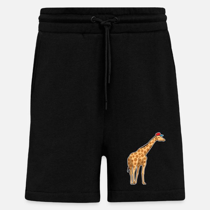 Giraffe Cap - Shorts - made by SPREAD - SOLID BLACK