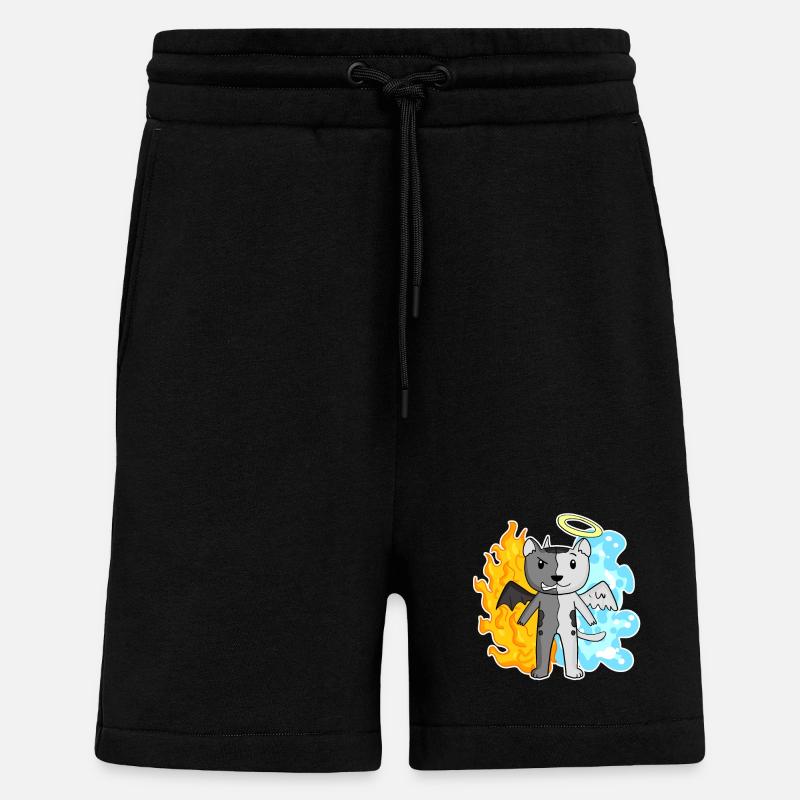 Cat cat breed Burmilla - Shorts - made by SPREAD - SOLID BLACK