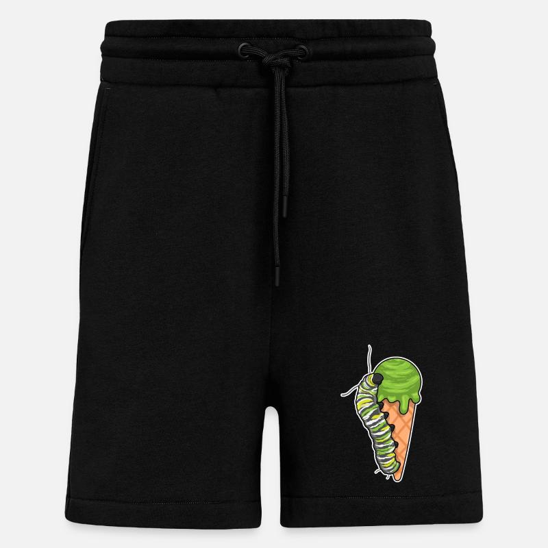 Raupe Waffeleis - Shorts - made by SPREAD - SOLID BLACK