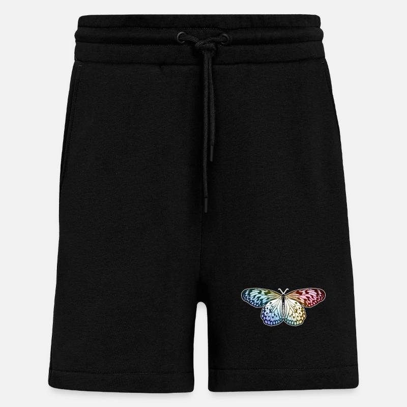 Schmetterling Regenbogen - Shorts - made by SPREAD - SOLID BLACK