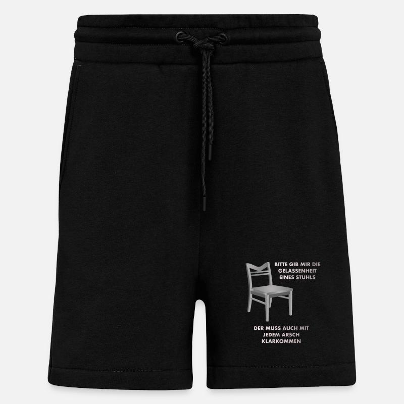 Gelassenheit eines Stuhls - Shorts - made by SPREAD - SOLID BLACK
