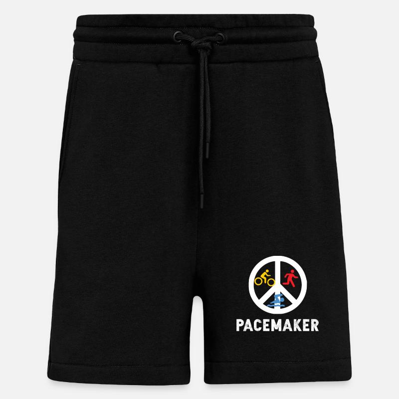 Pacemaker Trilife Triathlon - Short bio décontracté fabriqué en UE - SOLID BLACK