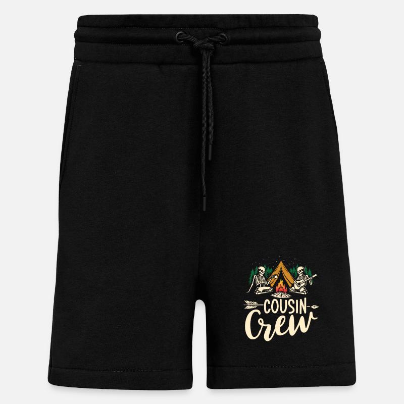 Cousin crew - Shorts - made by SPREAD - SOLID BLACK