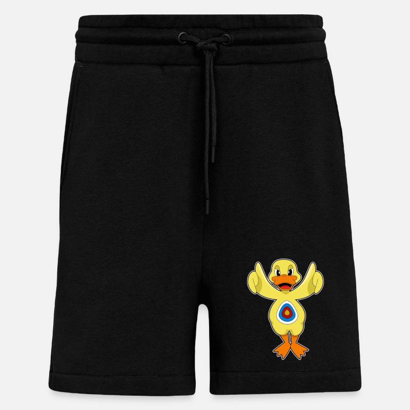 Cible de fléchettes canard - Short bio décontracté fabriqué en UE - SOLID BLACK