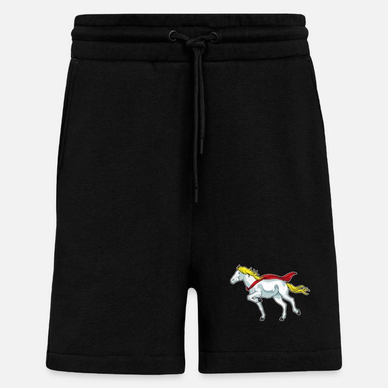 Cap de cheval - Short bio décontracté fabriqué en UE - SOLID BLACK