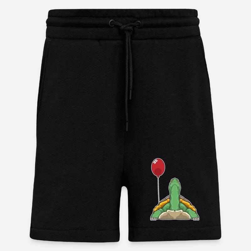 Turtle Balloon - Shorts - made by SPREAD - SOLID BLACK