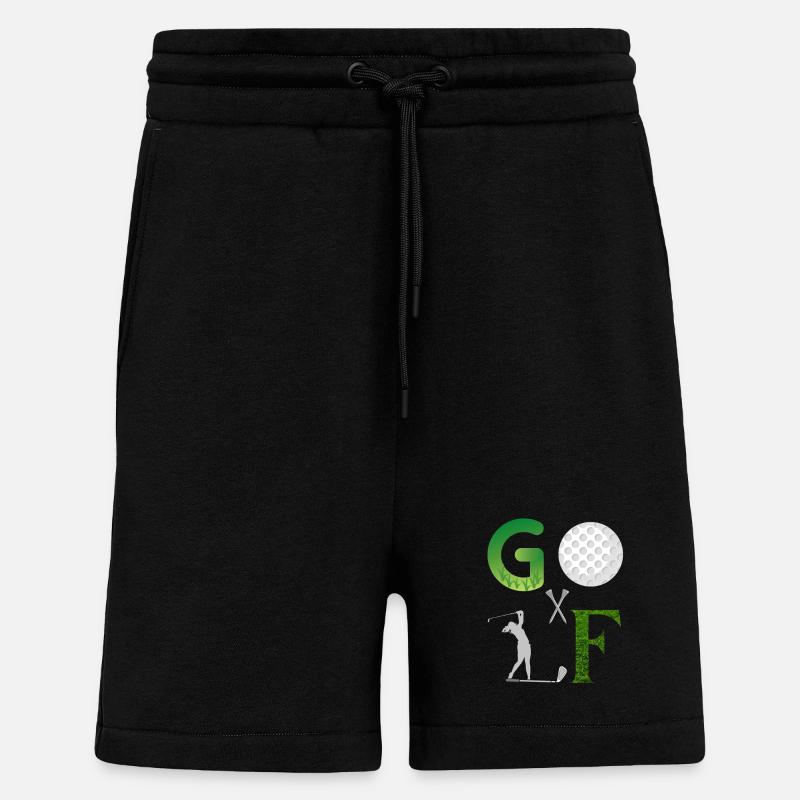 Golf - Golf Lovers - Shorts - made by SPREAD - SOLID BLACK