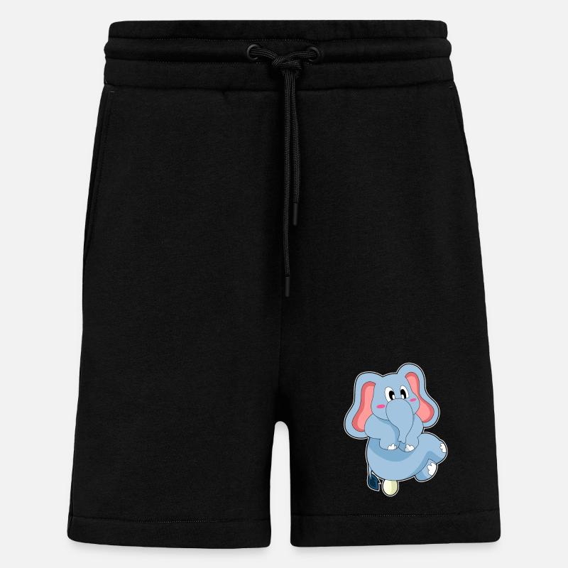 Elephant egg - Shorts - made by SPREAD - SOLID BLACK