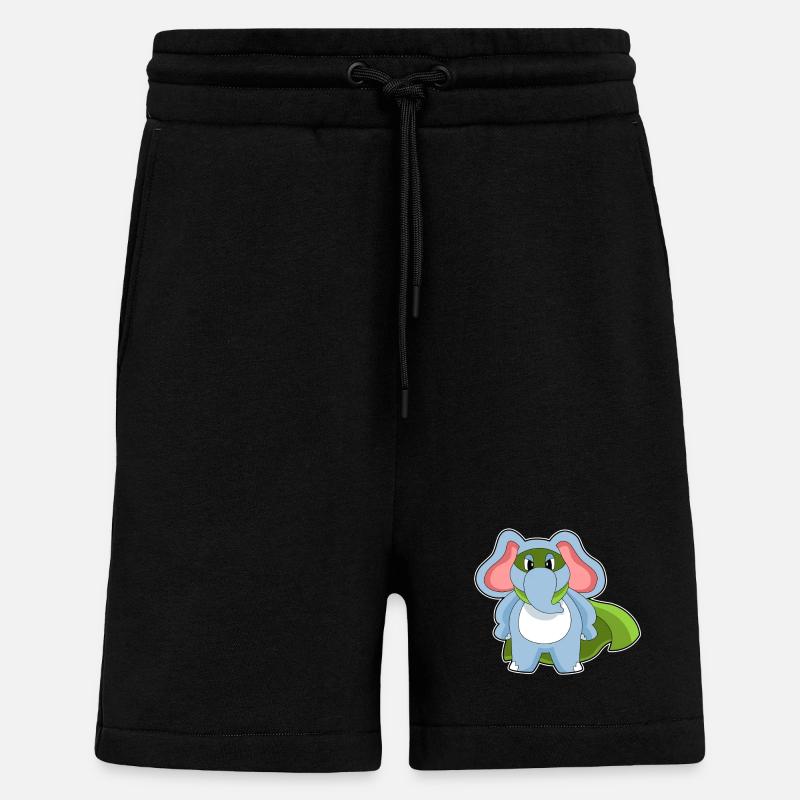 Elefant Held - Shorts - made by SPREAD - SOLID BLACK