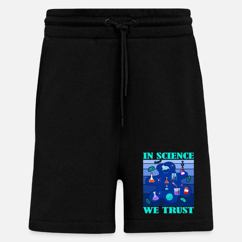 Wissenschaft Forschung Labor Studium - Shorts - made by SPREAD - SOLID BLACK