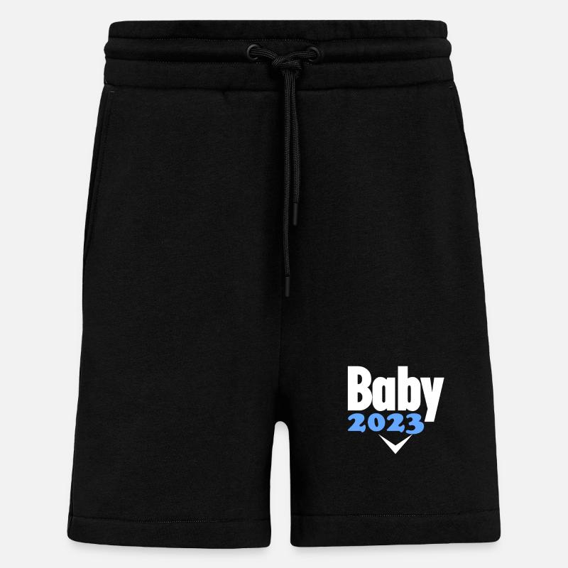 Grossesse 2023 - Enceinte - Short bio décontracté fabriqué en UE - SOLID BLACK