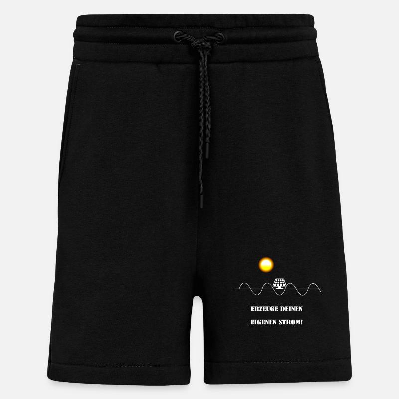 Eigenen Strom erzeugen Solar Design - Shorts - made by SPREAD - SOLID BLACK