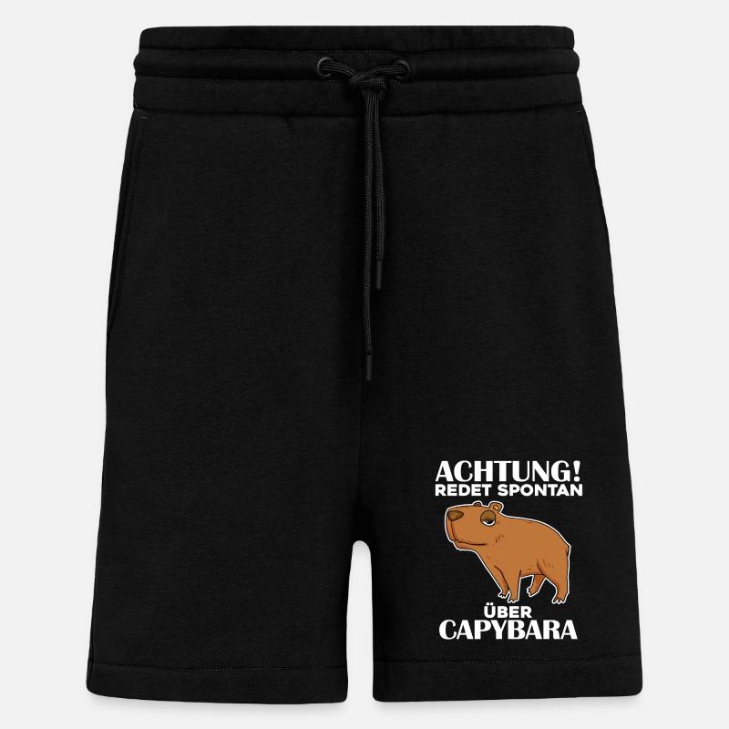 Capybara Wasserschwein - Shorts - made by SPREAD - SOLID BLACK