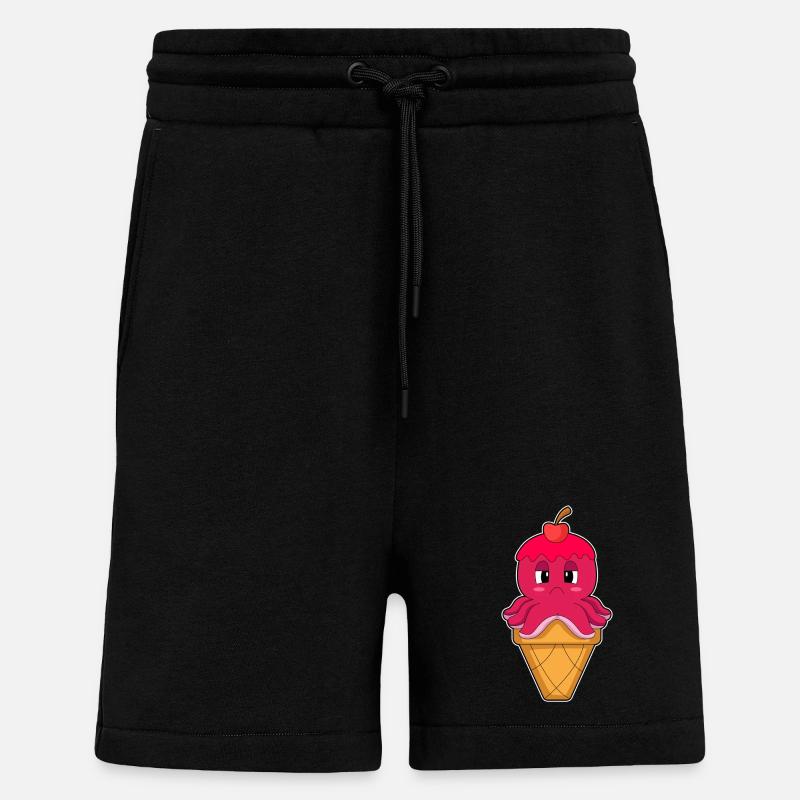 Krake Waffeleis - Shorts - made by SPREAD - SOLID BLACK