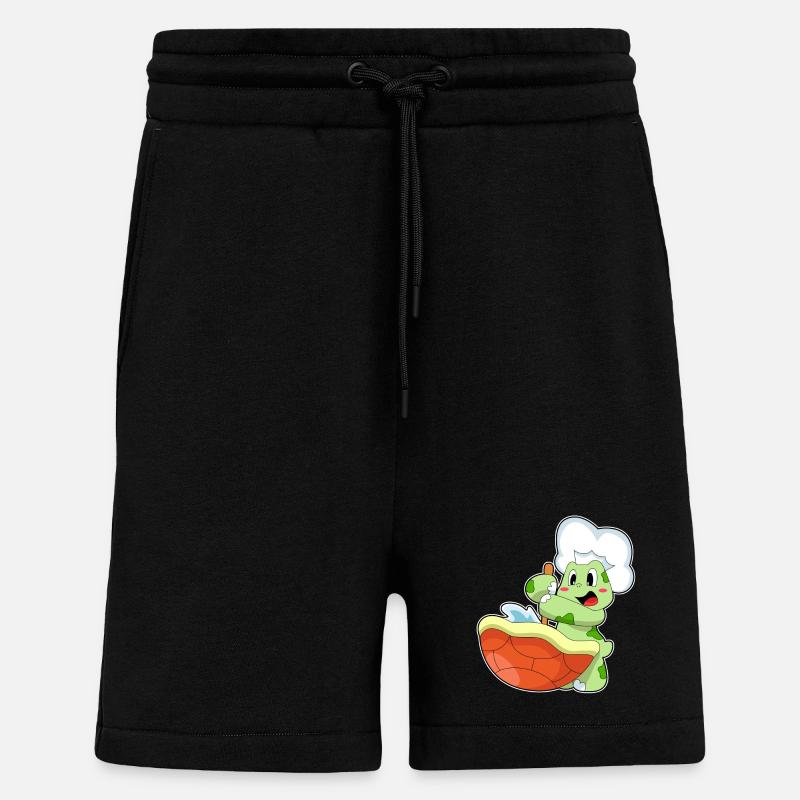 Marmite de tortue - Short bio décontracté fabriqué en UE - SOLID BLACK