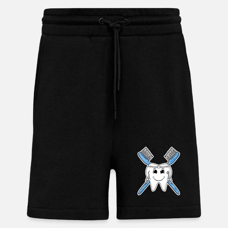 Tooth teeth - Shorts - made by SPREAD - SOLID BLACK
