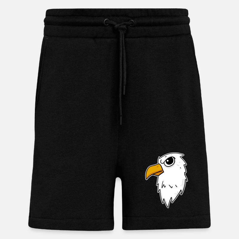 Adler Kopf - Shorts - made by SPREAD - SOLID BLACK