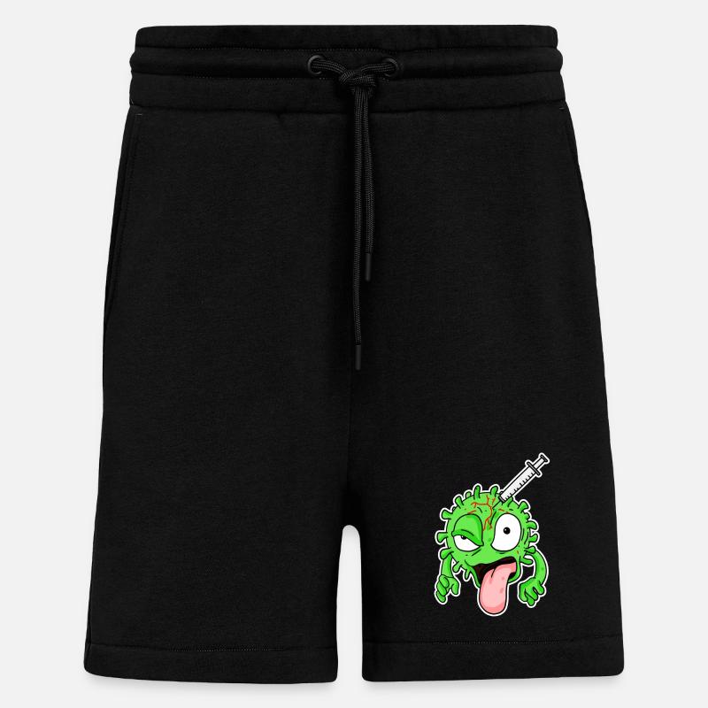 Virus Impfung - Shorts - made by SPREAD - SOLID BLACK