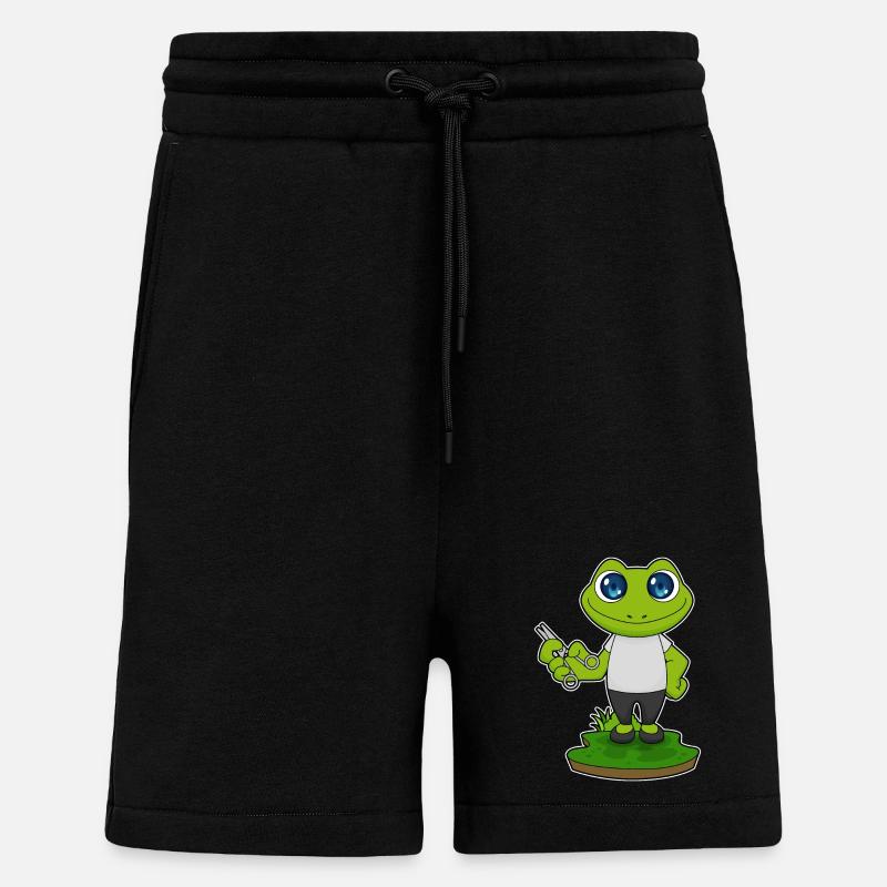 Frosch Barbier Schere - Shorts - made by SPREAD - SOLID BLACK