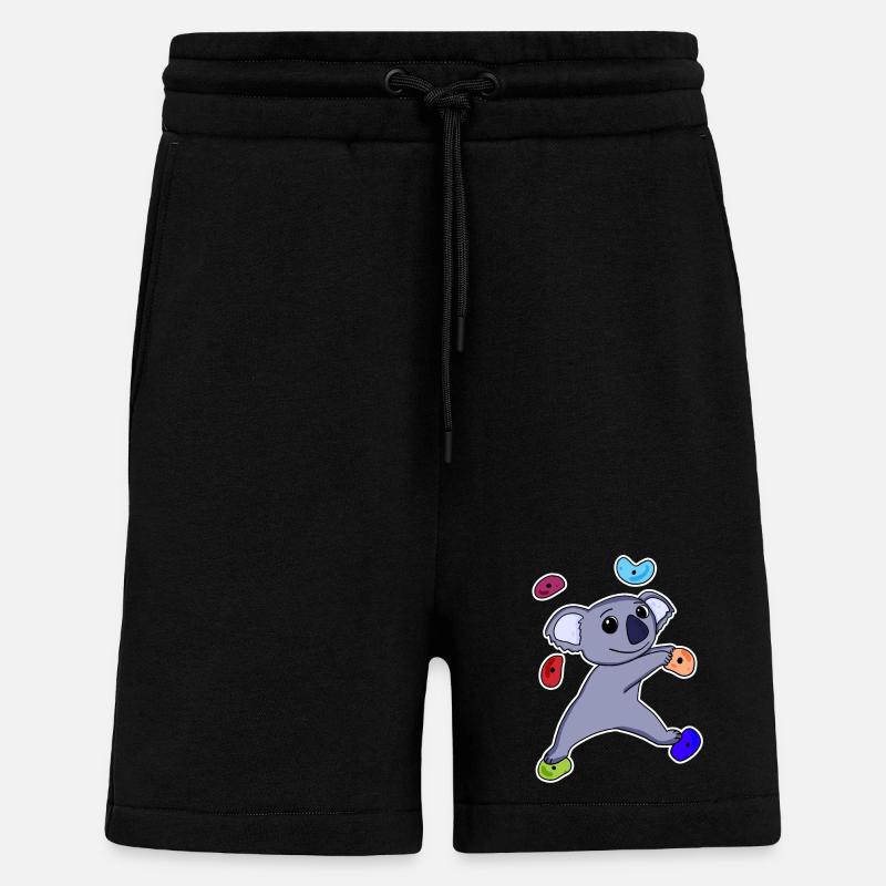 Climbing Koala - Shorts - made by SPREAD - SOLID BLACK