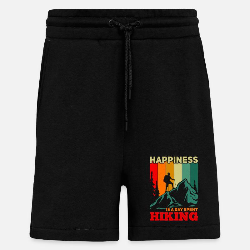 Wanderglück Farbpalette - Shorts - made by SPREAD - SOLID BLACK