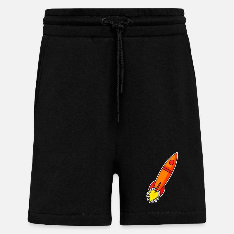 Rocket Orange - Shorts - made by SPREAD - SOLID BLACK
