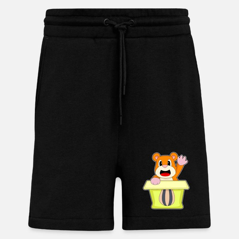 Hamster Karton - Shorts - made by SPREAD - SOLID BLACK