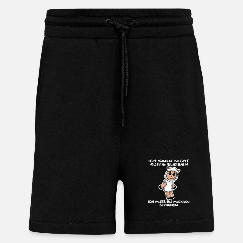 Schaf Schafe Spruch Sprüche - Shorts - made by SPREAD - SOLID BLACK