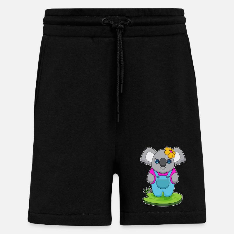 Koala Blume - Shorts - made by SPREAD - SOLID BLACK