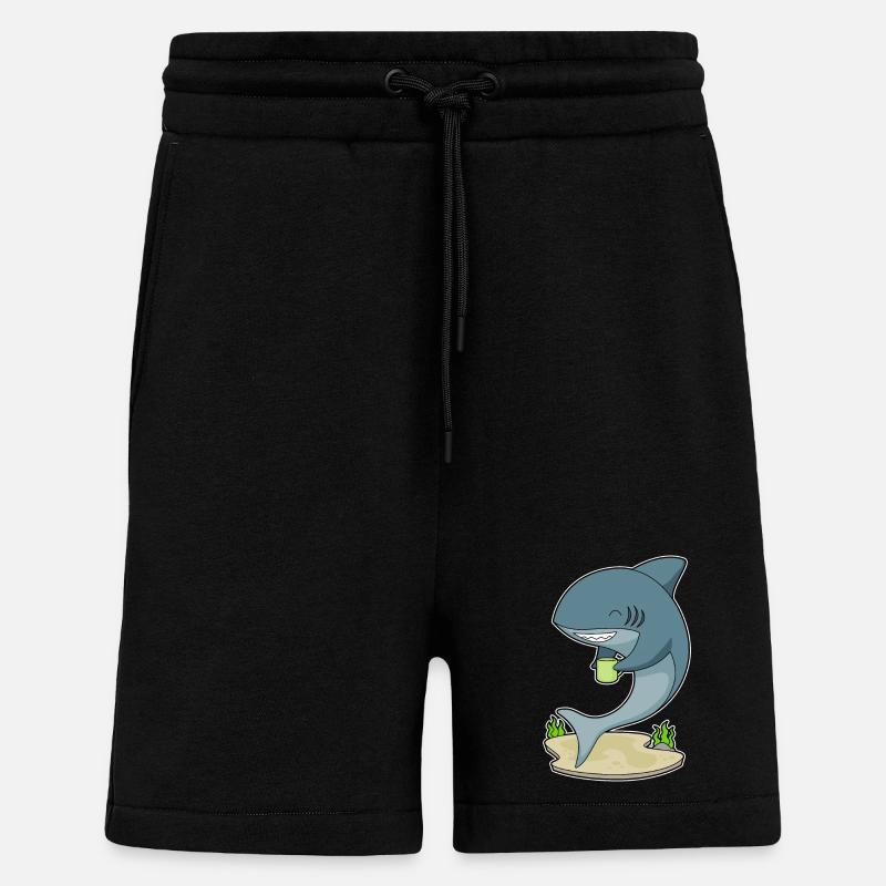 Hai Becher Kaffee - Shorts - made by SPREAD - SOLID BLACK