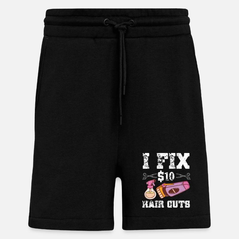 Barbier Coiffeur Coiffeur Coiffeur Barbier - Short bio décontracté fabriqué en UE - SOLID BLACK