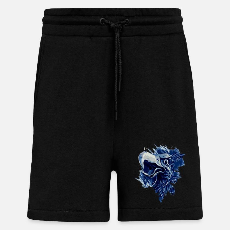 Greif en bleu blanc Rostock - Short bio décontracté fabriqué en UE - SOLID BLACK