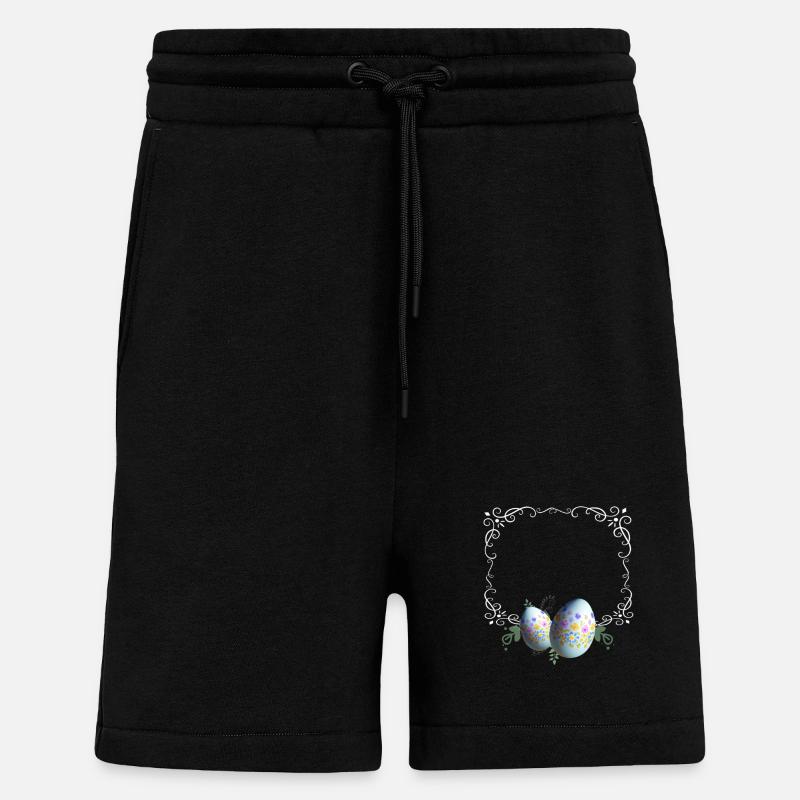 Festlicher Ostereier Bilderrahmen - Shorts - made by SPREAD - SOLID BLACK