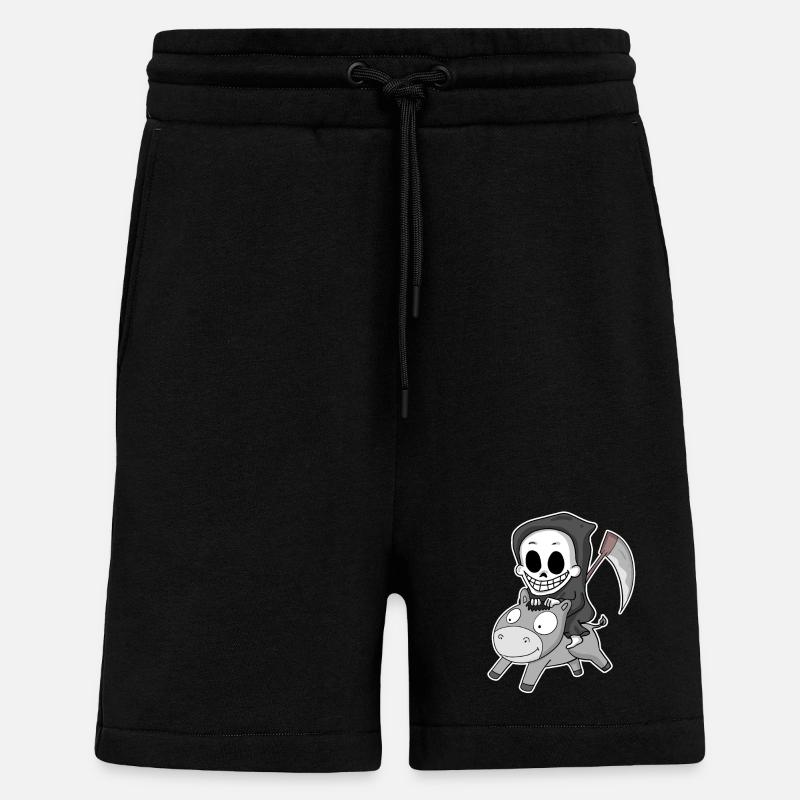 Grim Reaper Donkey - Shorts - made by SPREAD - SOLID BLACK