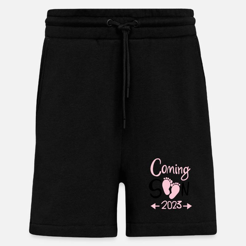 Enceinte 2023 - Short bio décontracté fabriqué en UE - SOLID BLACK