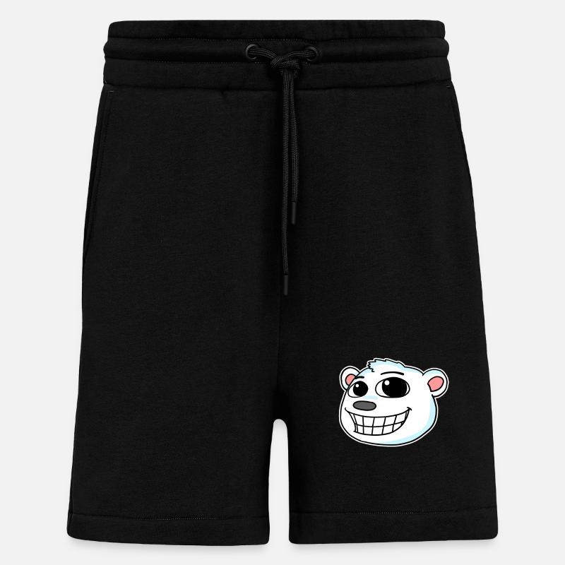 Eisbär Kopf - Shorts - made by SPREAD - SOLID BLACK
