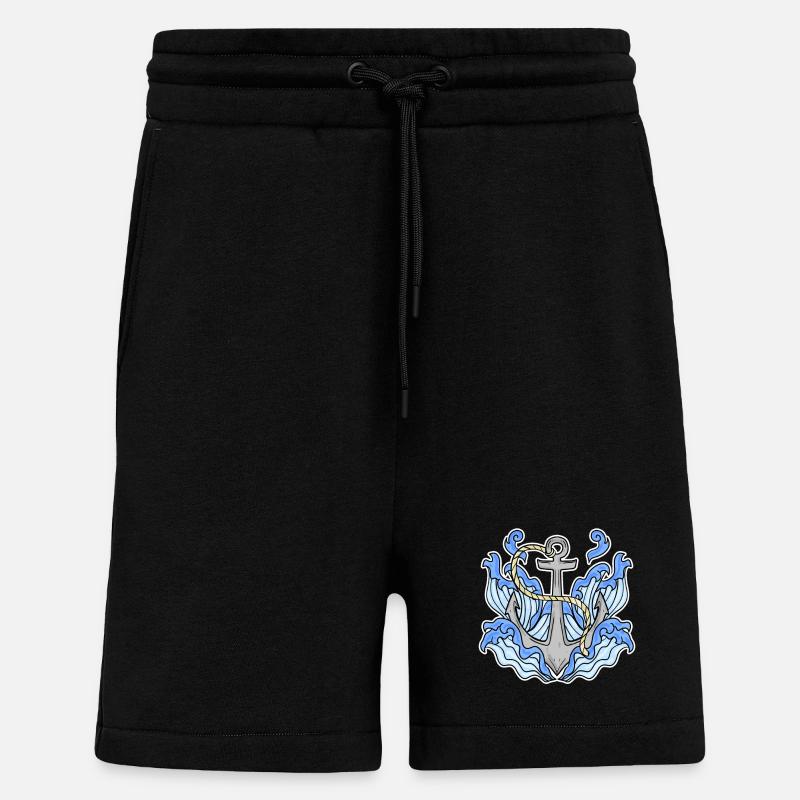 Anchor - Shorts - made by SPREAD - SOLID BLACK