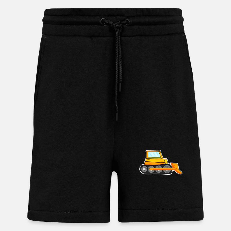 Bagger Baustelle Baggerfahrer - Shorts - made by SPREAD - SOLID BLACK