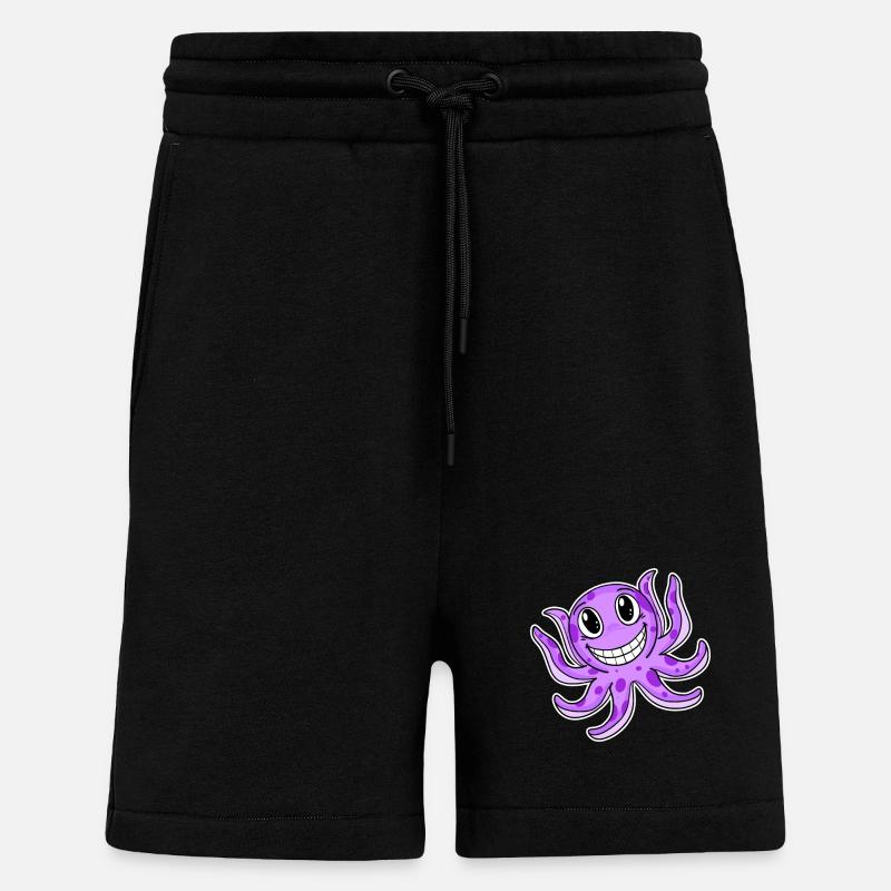 Octopus Squid - Shorts - made by SPREAD - SOLID BLACK