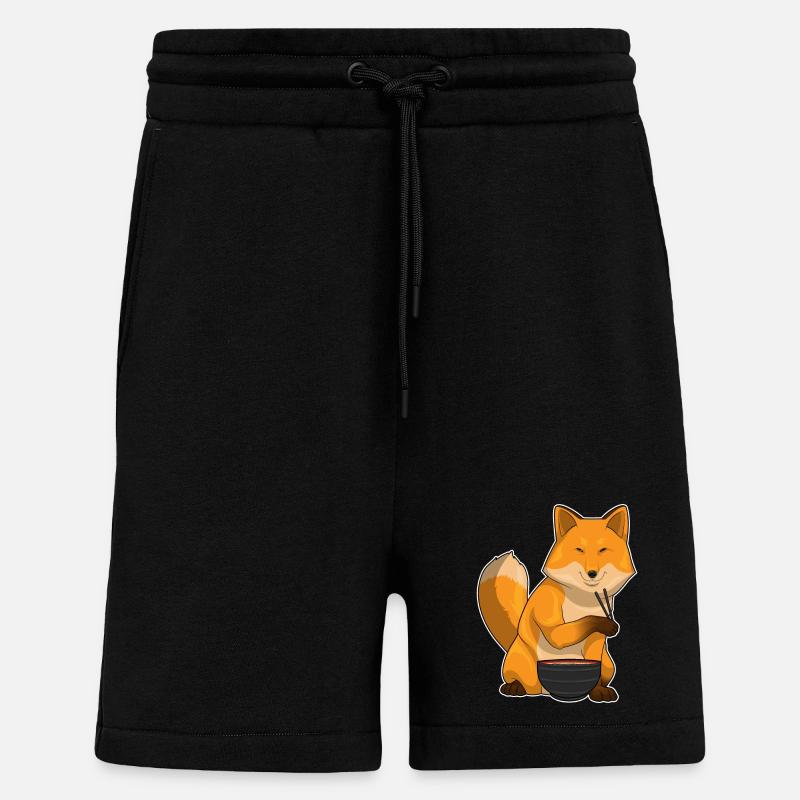 Fuchs Ramen Schüssel - Shorts - made by SPREAD - SOLID BLACK