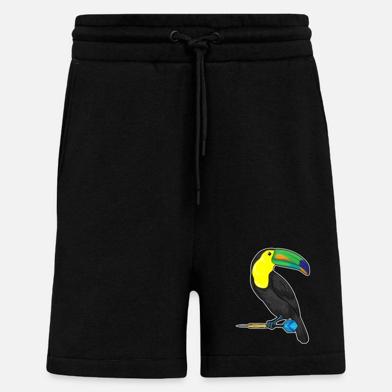 Toucan Dart Dart - Short bio décontracté fabriqué en UE - SOLID BLACK