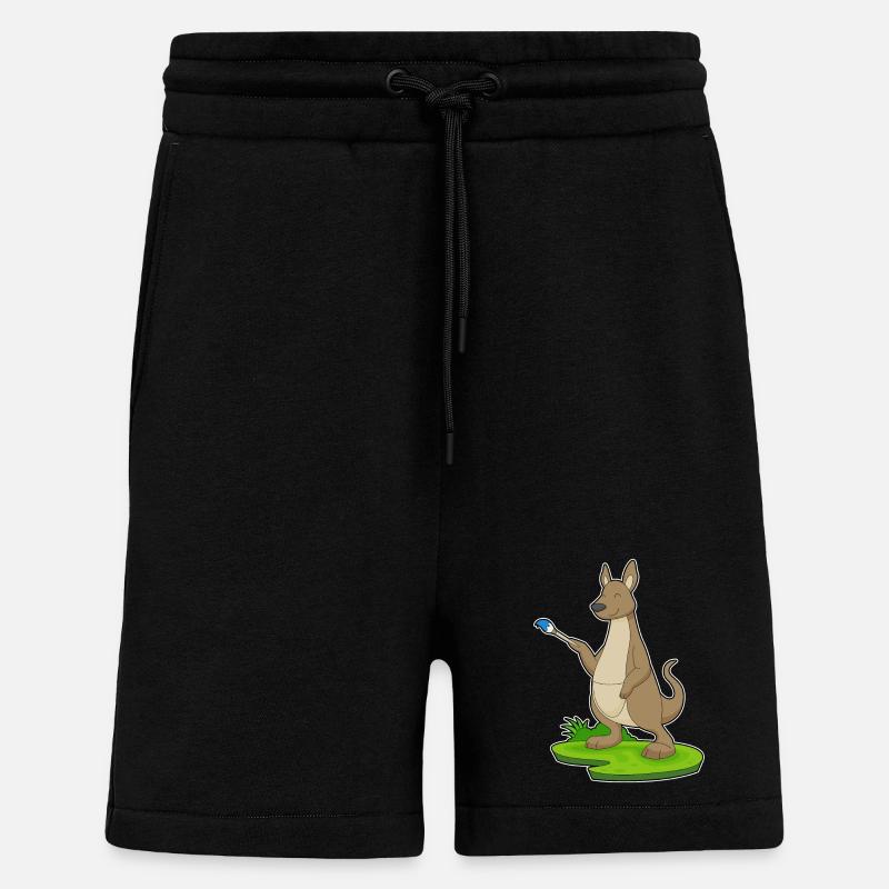 Känguru Malen Pinsel - Shorts - made by SPREAD - SOLID BLACK