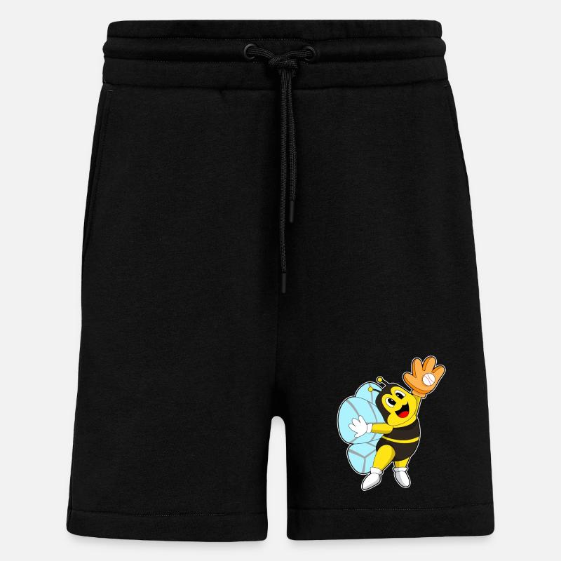 Gant de baseball Bee Baseball - Short bio décontracté fabriqué en UE - SOLID BLACK