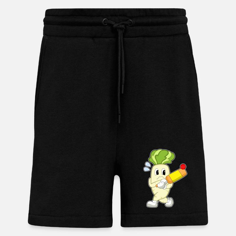 Radieschen Cricket Cricketschläger - Shorts - made by SPREAD - SOLID BLACK