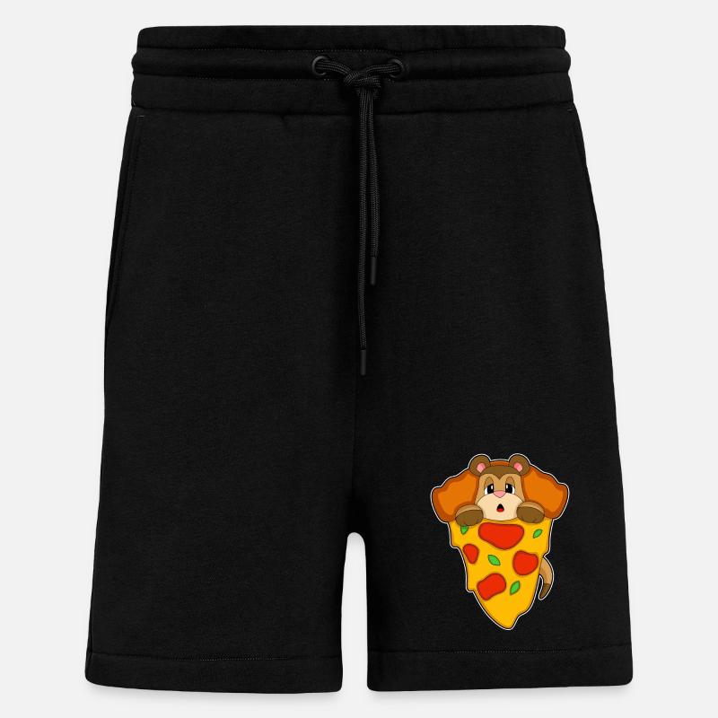 Erdmännchen Pizza - Shorts - made by SPREAD - SOLID BLACK