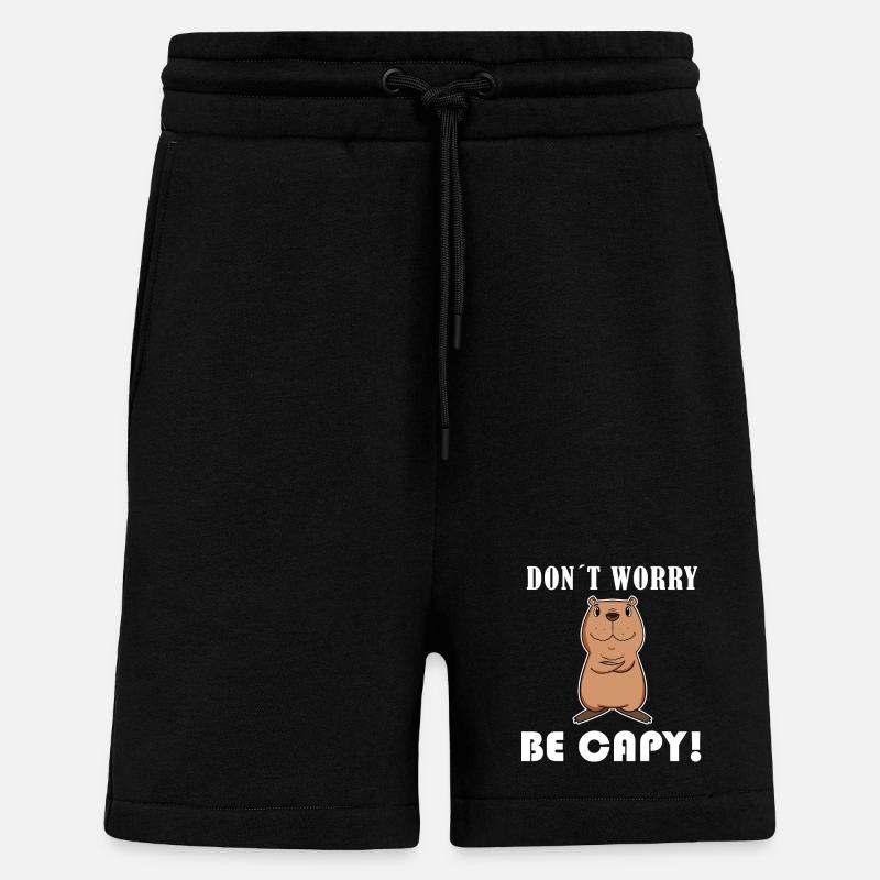 Capybara Wasserschwein - Shorts - made by SPREAD - SOLID BLACK