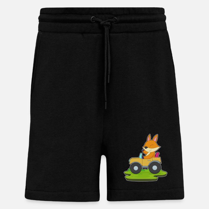 Fuchs Auto - Short bio décontracté fabriqué en UE - SOLID BLACK